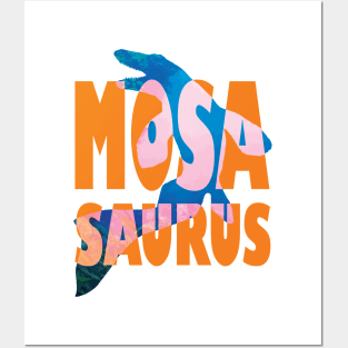 Mosasaurus Silhouette Posters and Art